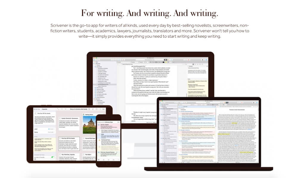 Scrivener-app Bleu7.com
